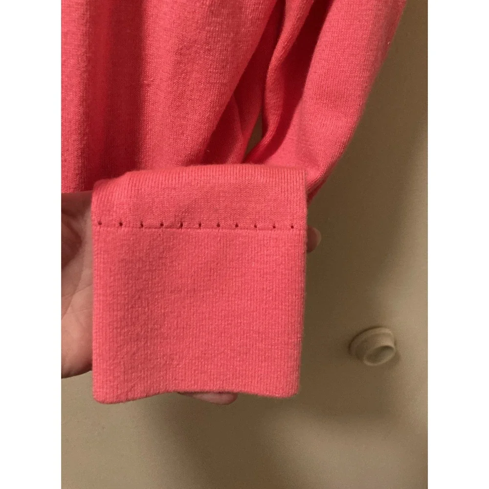 Kate Spade Cardigan Sweater Floral Cluster Havana‎ Coral Beaded Silk Blend Sz M